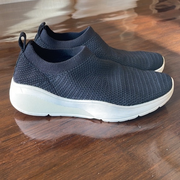 J JILL BLONDO Dylan Knit Slip-On Sneakers Black 8.5 - Picture 1 of 8